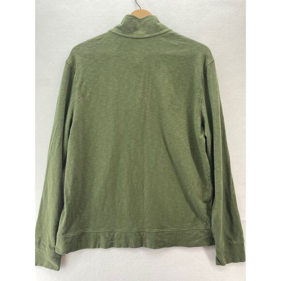 Sun Farer Southern Tide Ocean View Mens Pullover Long Sleeve Green Shirt Sz M - Picture 3 of 10